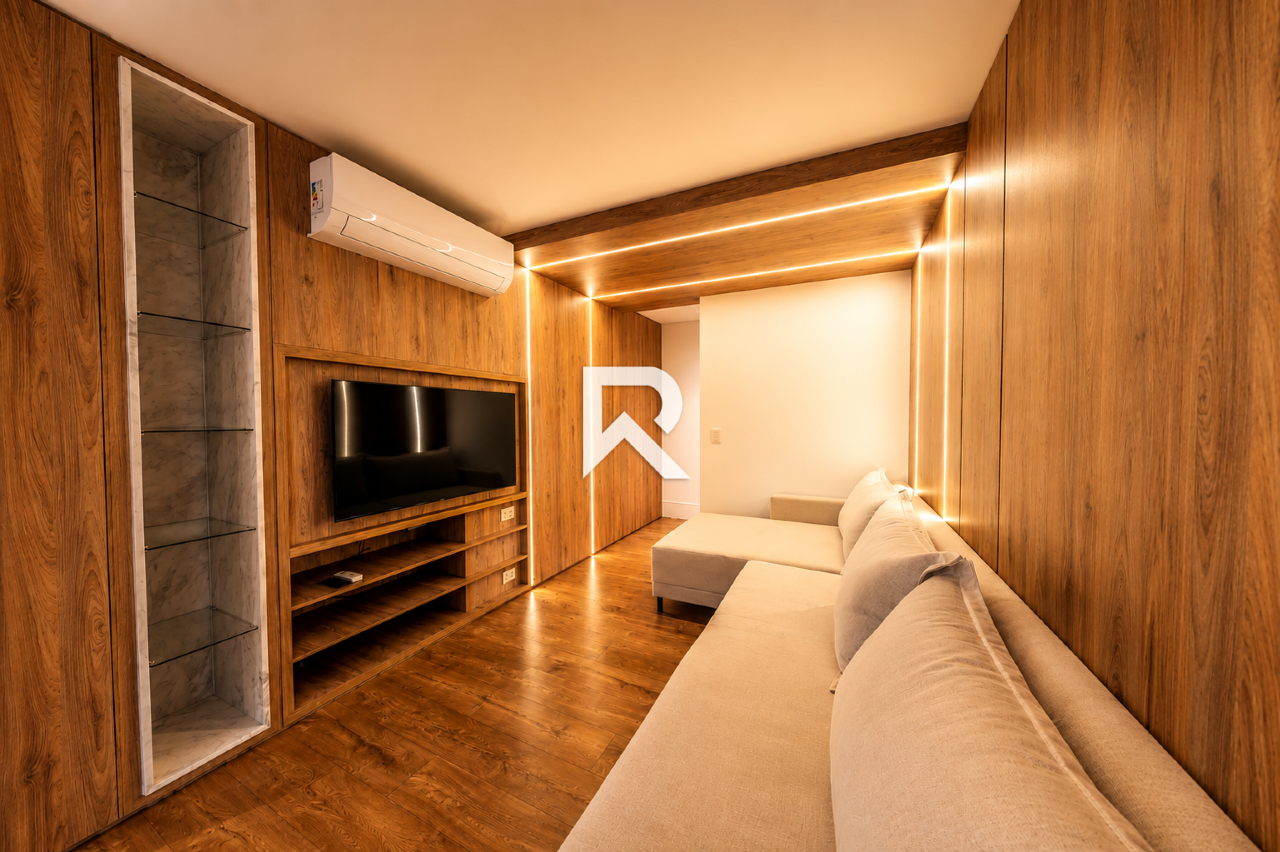 Apartamento Mobiliado em Cond. Clube com 2 quartos, closet, 2 vagas, 106m2 para alugar - Alto da Glória, Curitiba miniatura 2