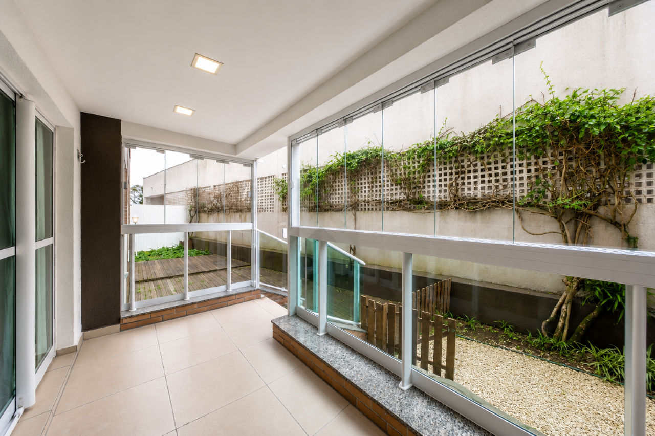 Apartamento Garden com Jardim, 3 quartos, 2 vagas para locação, 90 m² - São Braz - Curitiba/PR miniatura 3