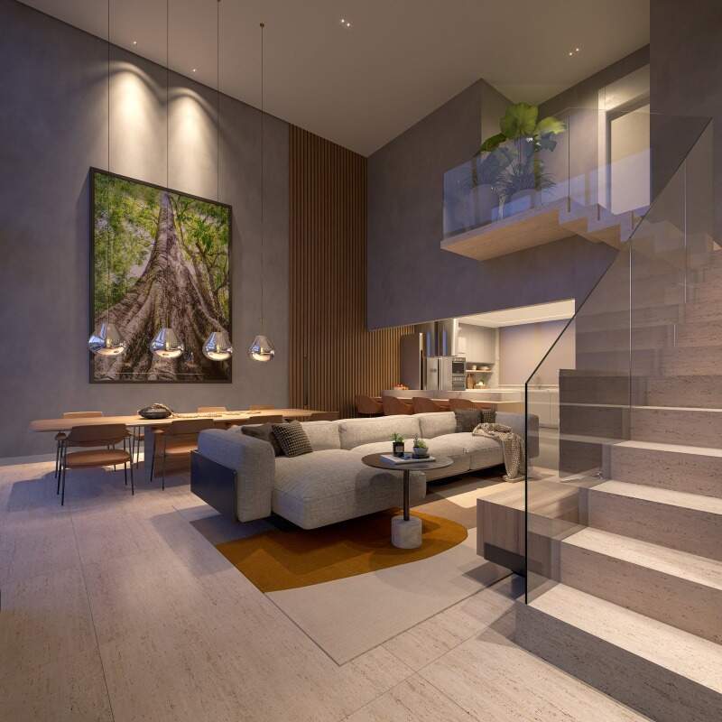 Apartamento Garden com 3 quartos, 1 suíte e 4 vagas à venda, 210,17 m² - Curitiba/PR miniatura 2