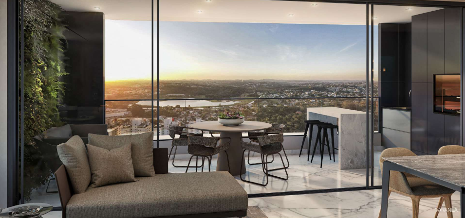 Apartamento com Sacada, 3 quartos, 2 vagas à venda, 126,50 m² - Bigorrilho - Curitiba/PR miniatura 4
