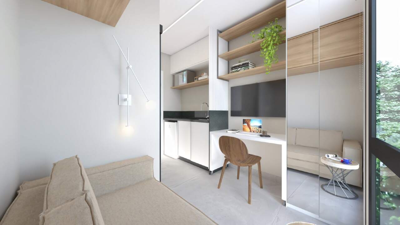 Studio com Móveis Planejados, 1 quarto à venda, 17,84 m² - Campo Comprido - Curitiba/PR miniatura 5
