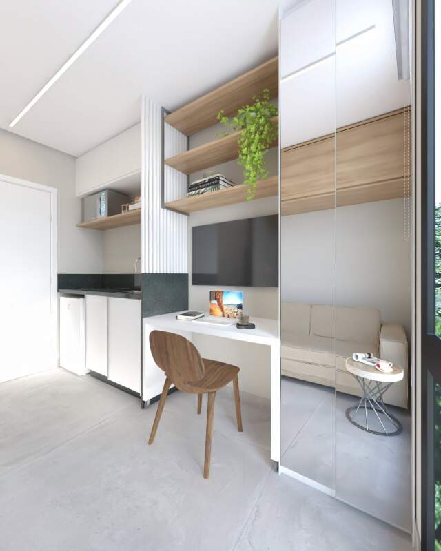 Studio com Móveis Planejados, 1 quarto à venda, 10,92 m² - Campo Comprido - Curitiba/PR