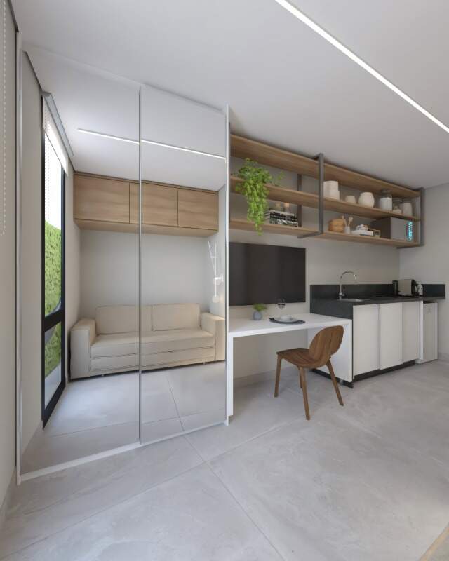 Studio com Móveis Planejados, 1 quarto à venda, 10,92 m² - Campo Comprido - Curitiba/PR miniatura 2