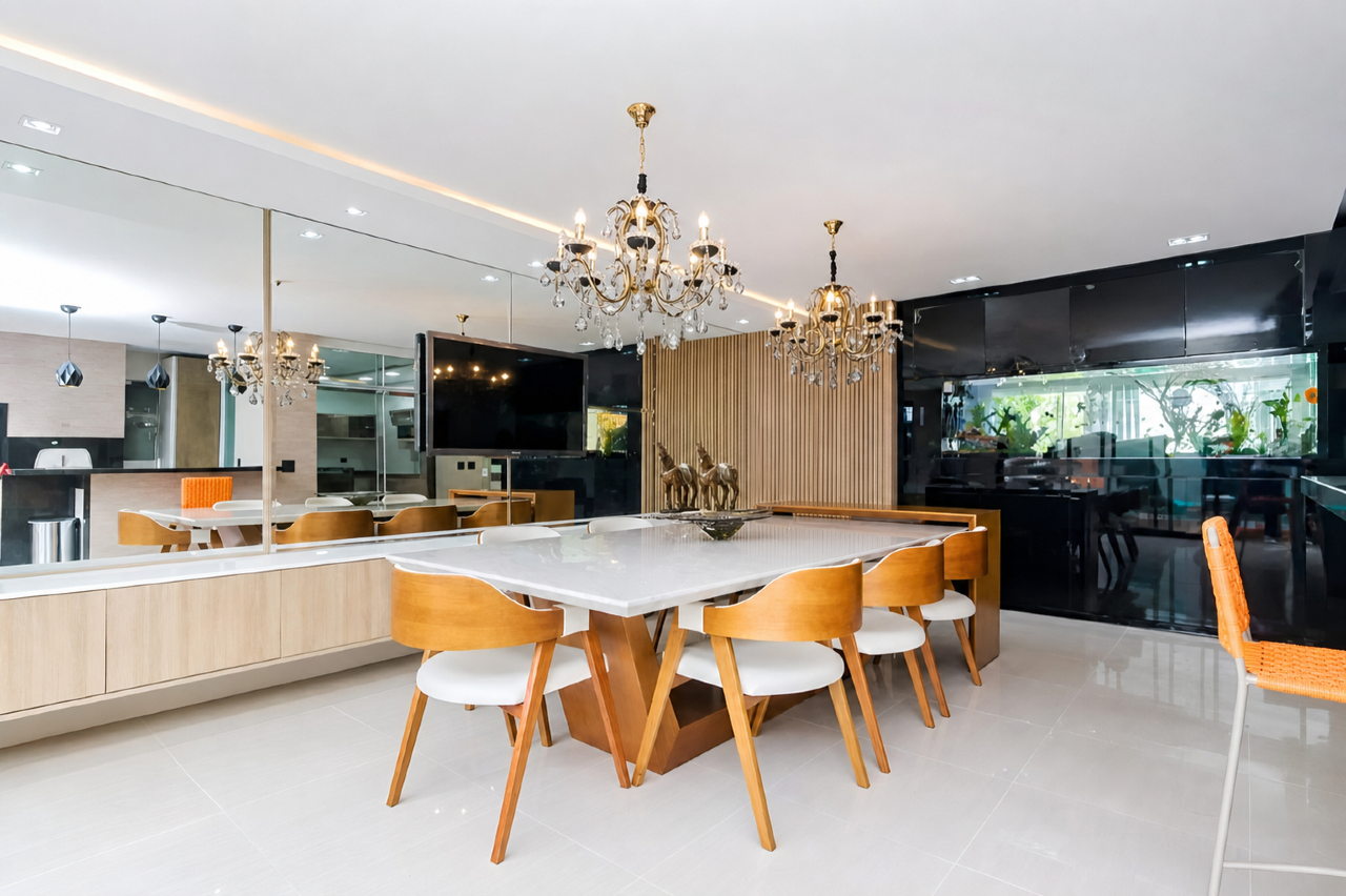 Casa Mobiliada em Condominio com 4 suítes, Piscina e 245m2 para alugar - Santa Candida, Curitiba miniatura 9