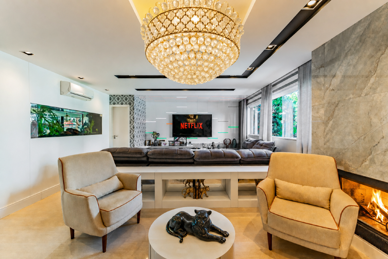 Casa Mobiliada em Condominio com 4 suítes, Piscina e 245m2 para alugar - Santa Candida, Curitiba miniatura 3