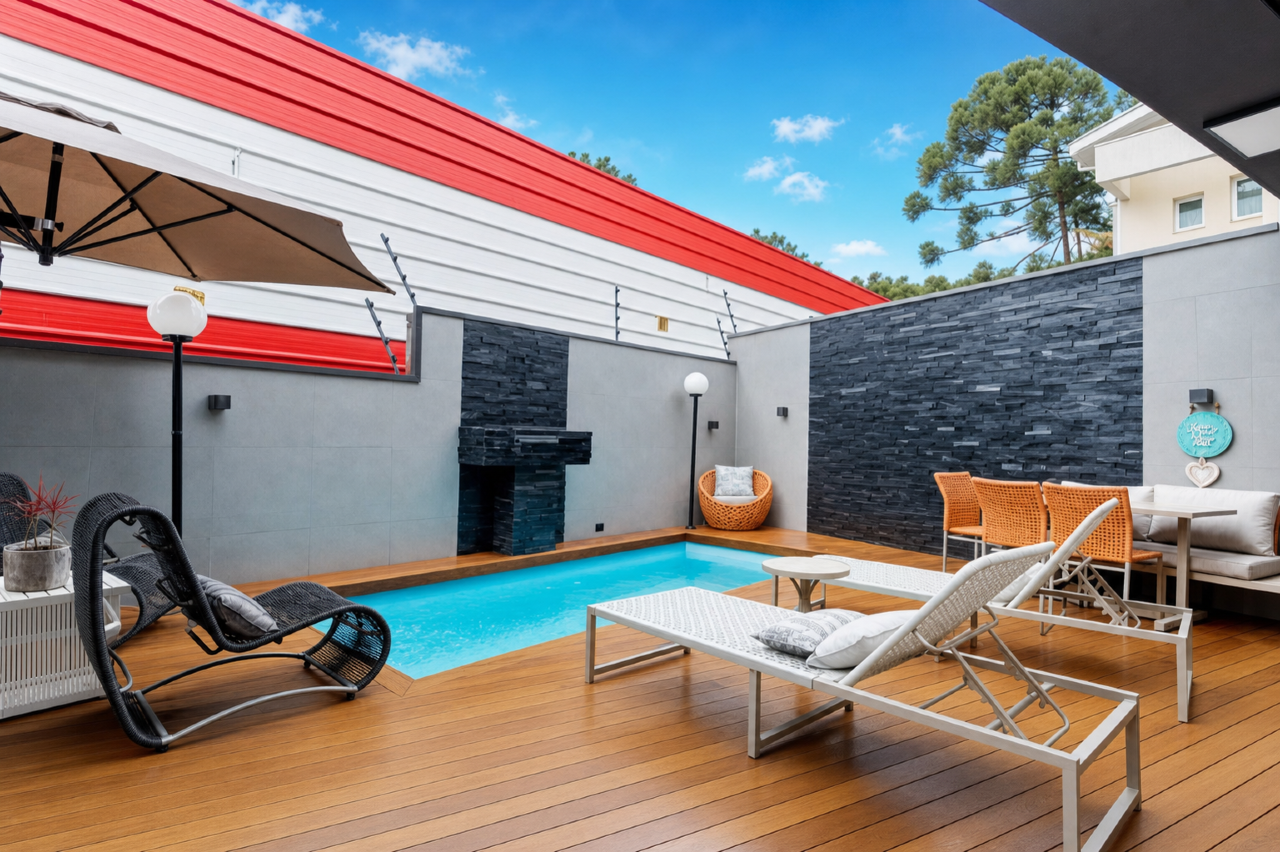 Casa Mobiliada em Condominio com 4 suítes, Piscina e 245m2 para alugar - Santa Candida, Curitiba miniatura 11