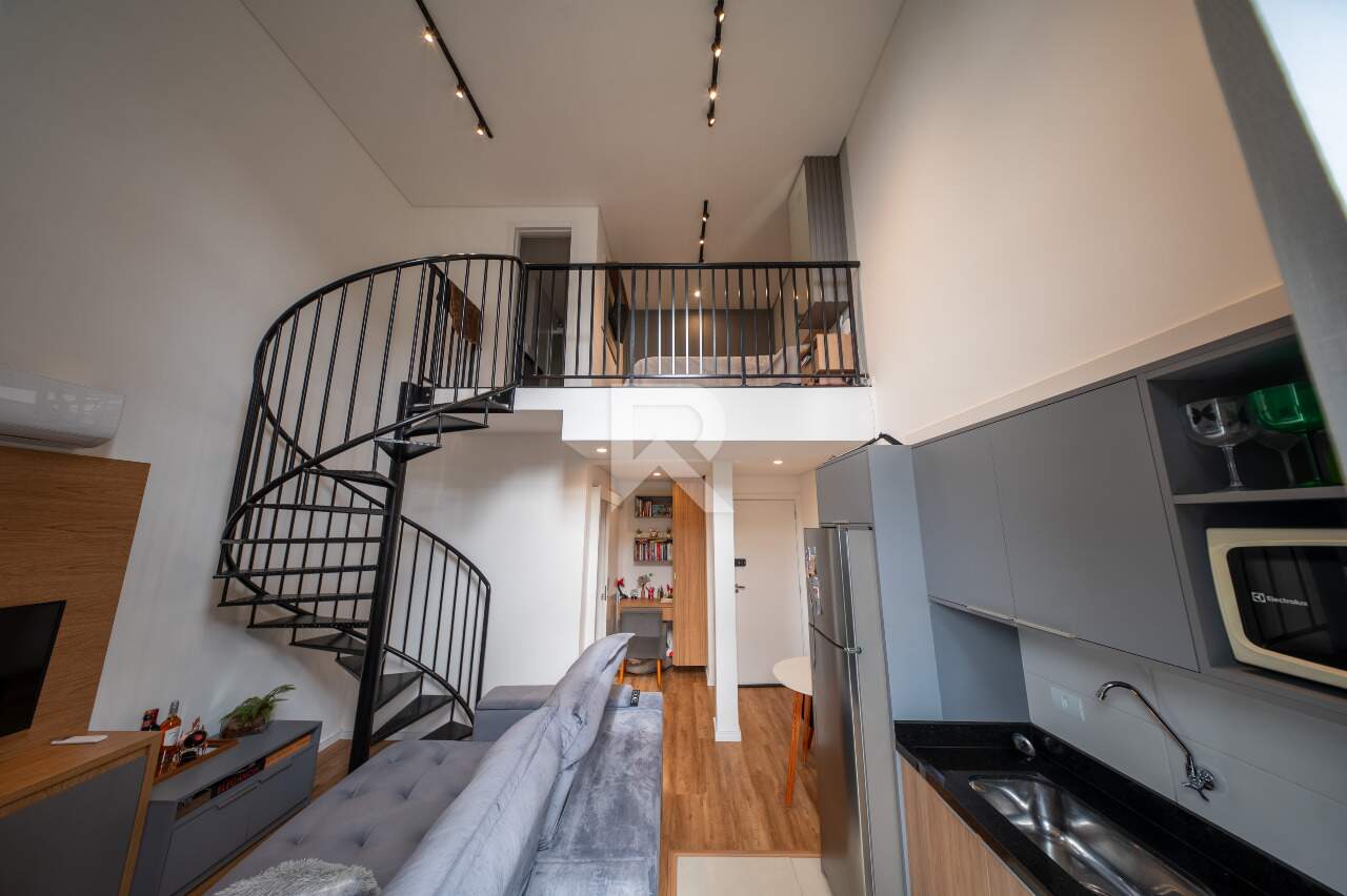 Apartamento Loft Semi Mobiliado com 1 quarto, 38m2 e 1 Vaga para Locação - Ecoville - Curitiba/PR miniatura 11