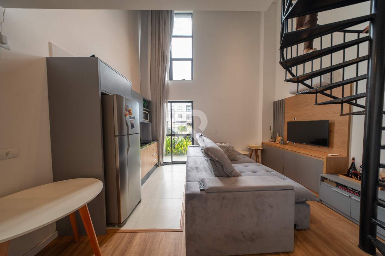 Apartamento Loft Semi Mobiliado com 1 quarto, 38m2 e 1 Vaga para Locação - Ecoville - Curitiba/PR miniatura 3