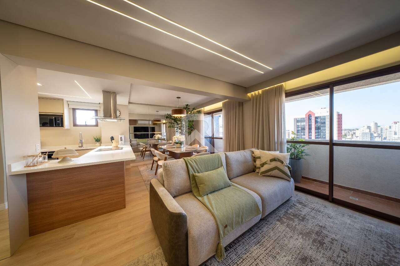 Cobertura Mobiliada com Vista Livre, 2 suítes e 2 vagas para locação, 123 m² – Centro – Curitiba/PR
