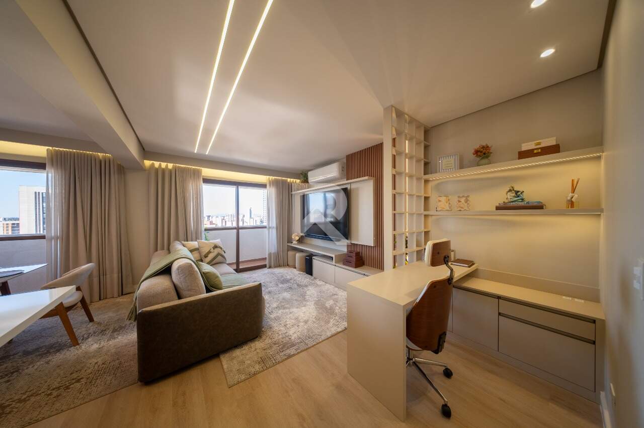 Cobertura Mobiliada com Vista Livre, 2 suítes e 2 vagas para locação, 123 m² – Centro – Curitiba/PR miniatura 9