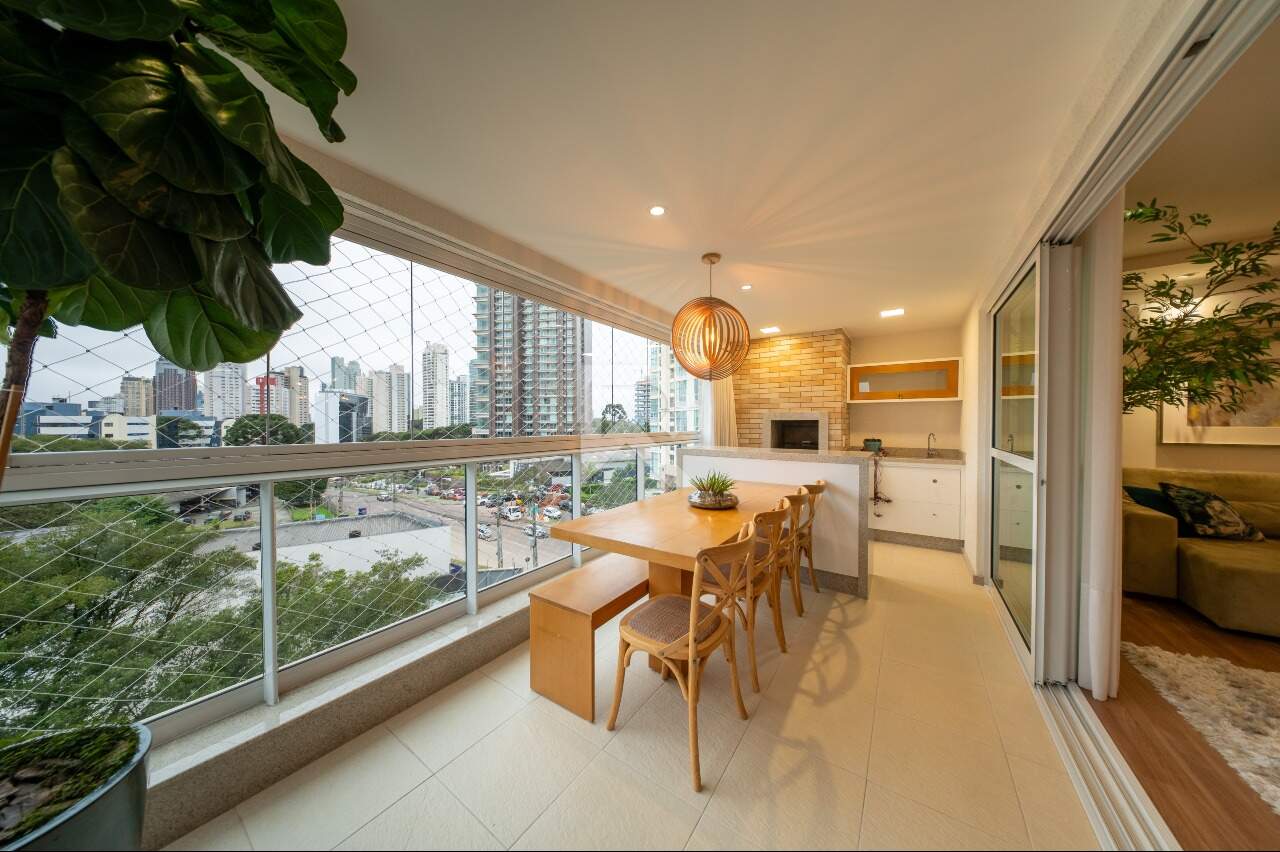 Apartamento no Acquarelle Mobiliado com Vista Livre, 3 Suítes e 2 Vagas à venda, 130 m² - Ecoville - Curitiba/PR miniatura 4