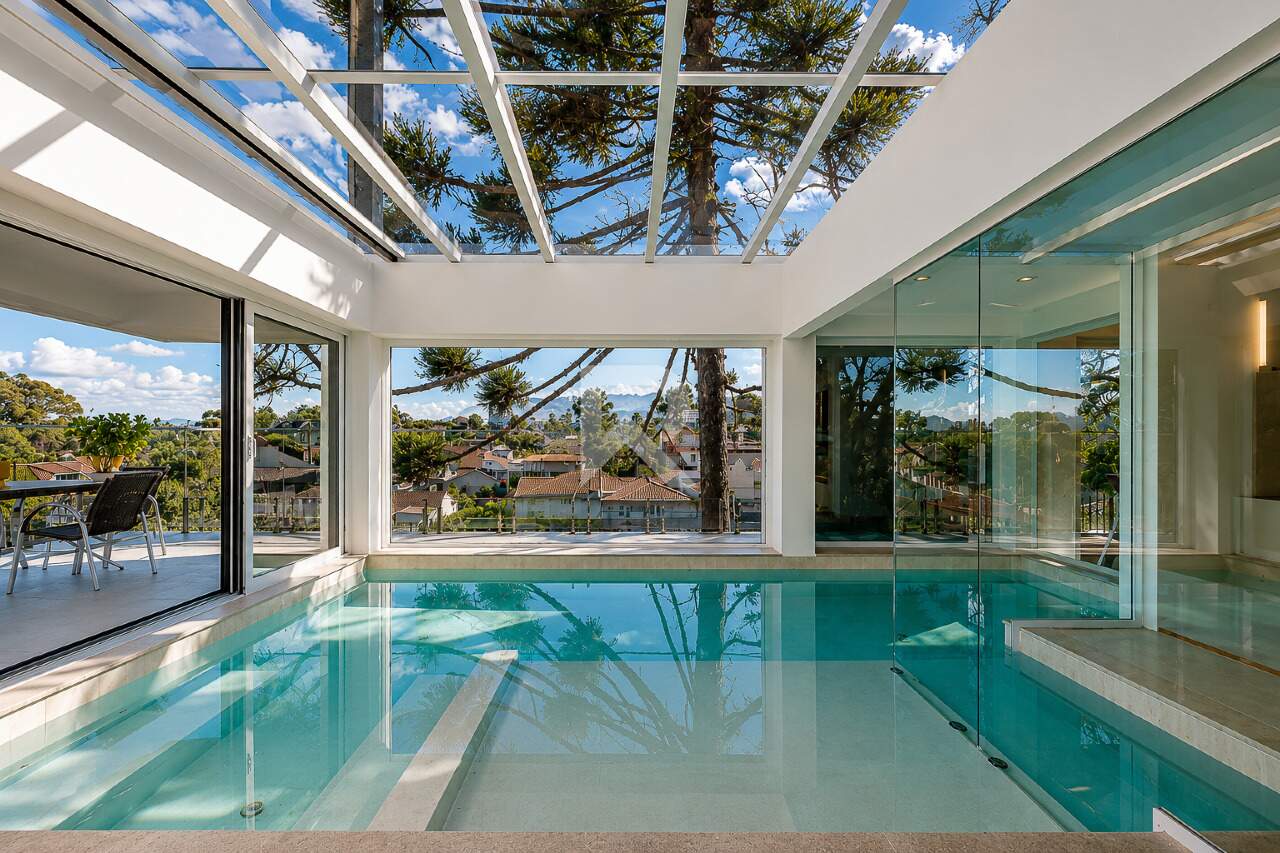 Casa de Luxo Mobiliada em Condomínio com Piscina, 4 Suítes e 7 Vagas para Locação, 635 m² - Campo Comprido - Curitiba/PR miniatura 13