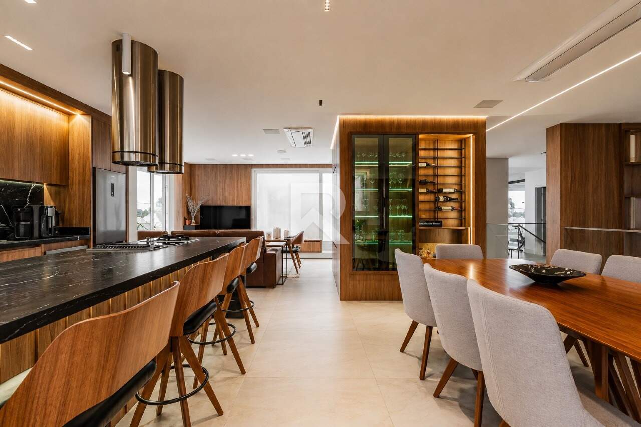 Casa de Luxo Mobiliada em Condomínio com Piscina, 4 Suítes e 7 Vagas para Locação, 635 m² - Campo Comprido - Curitiba/PR miniatura 11