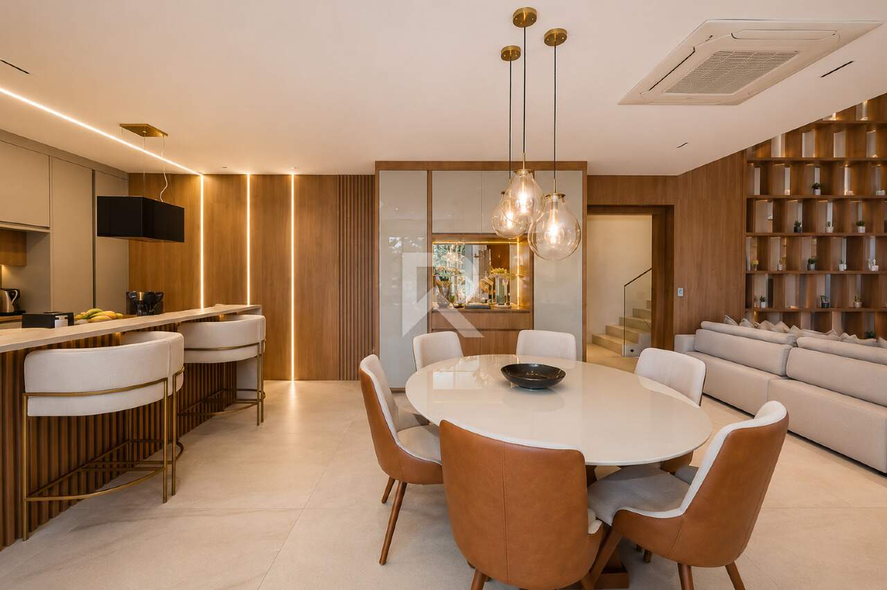 Casa de Luxo Mobiliada em Condomínio com Piscina, 4 Suítes e 7 Vagas para Locação, 635 m² - Campo Comprido - Curitiba/PR miniatura 6