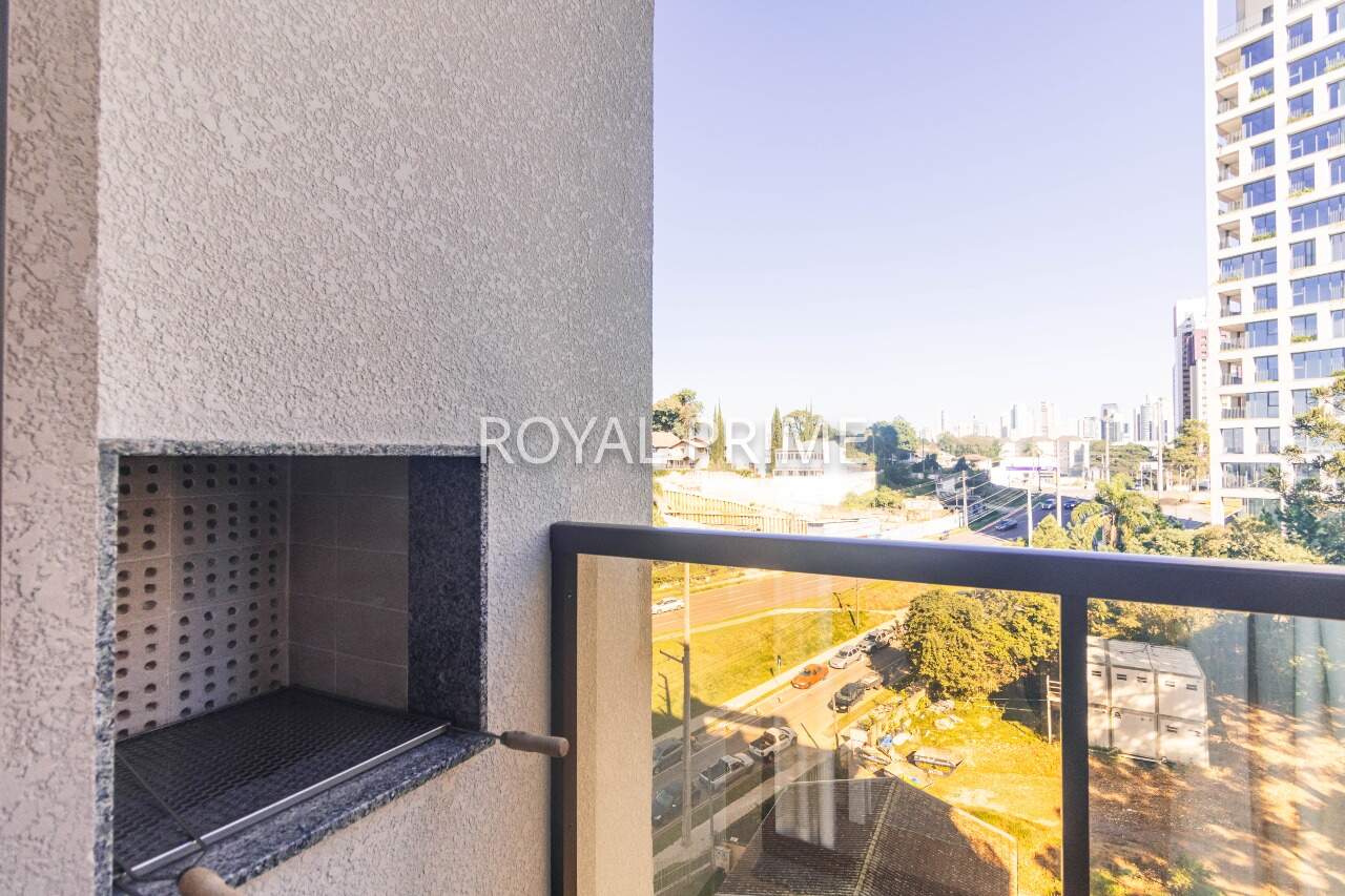 Studio Mobiliado, Ensolarado em Andar Alto e Prédio Novo para locação - 20m2 - Mossungue, Curitiba-PR miniatura 6