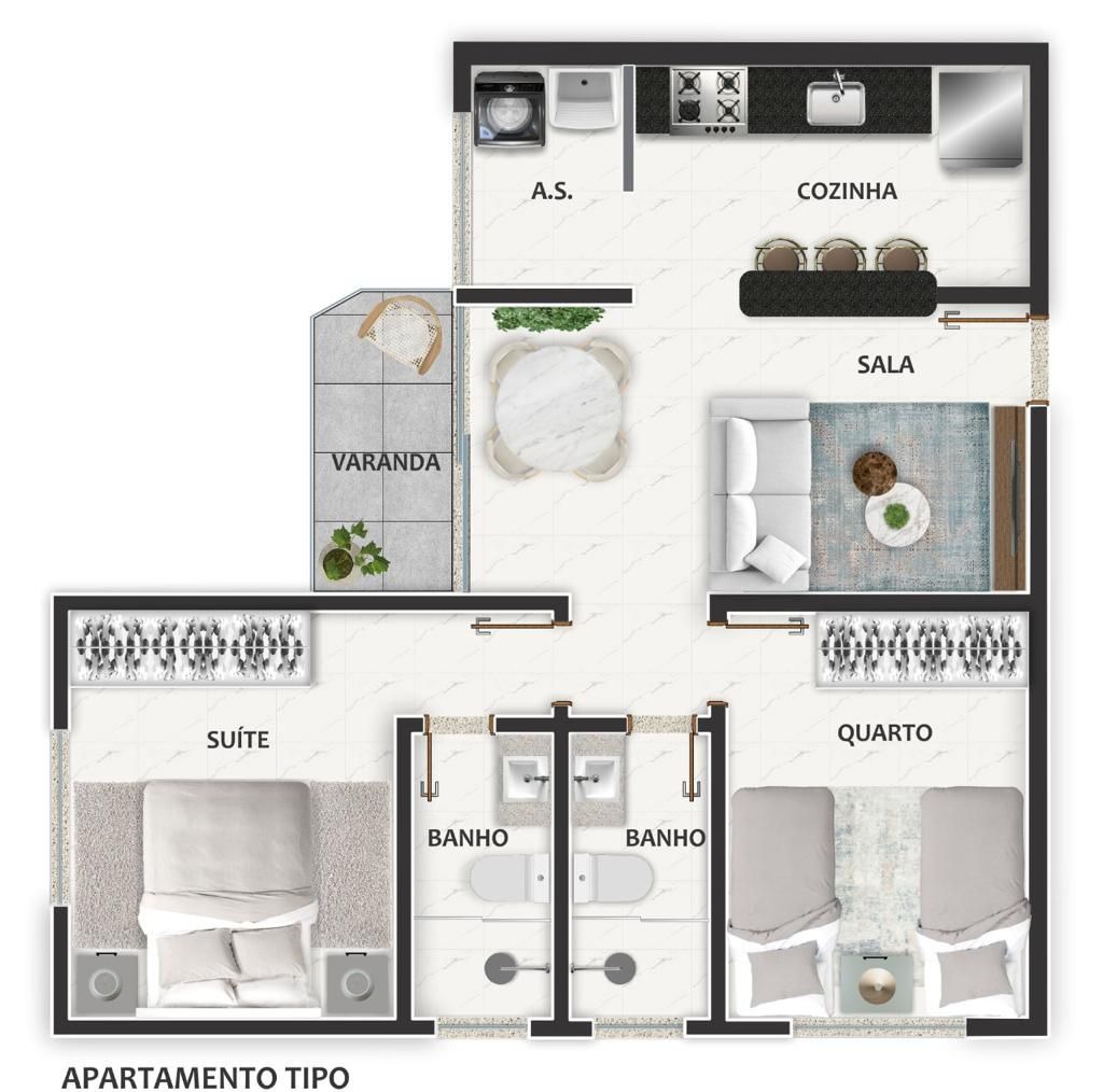 Apartamento à venda no Centro: 