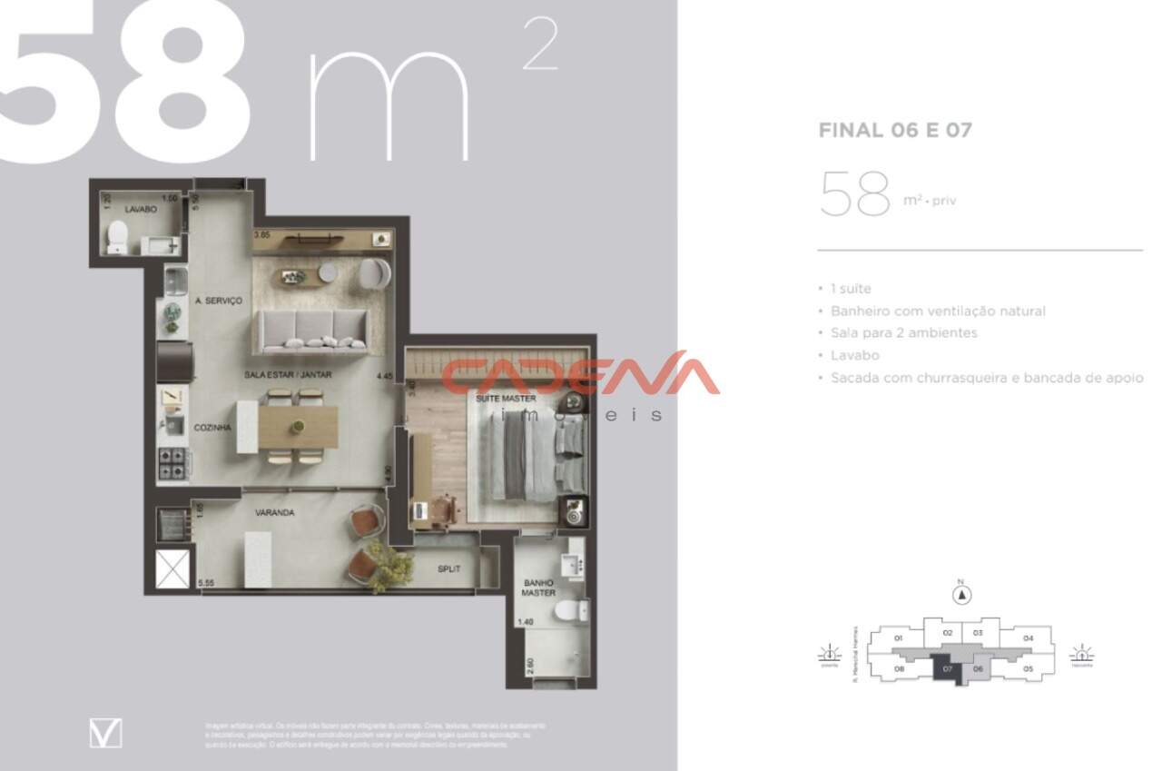Apartamento à venda no Centro Cívico: 