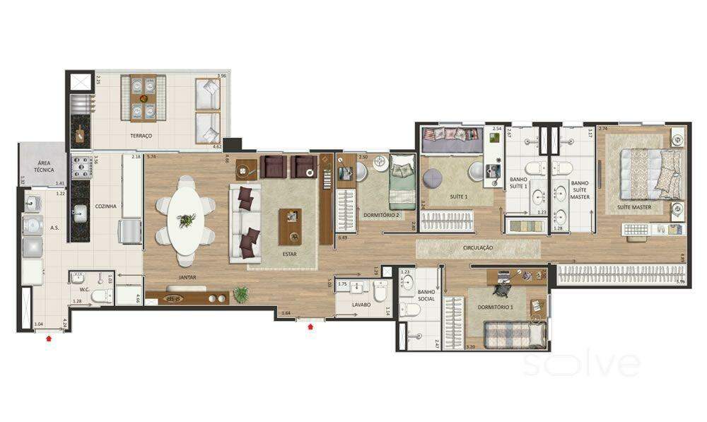 Apartamento para aluguel em Indaiatuba - Edifício Due por 7.500,00: