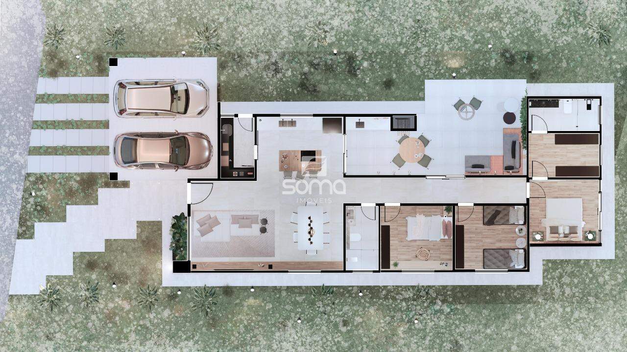 Casa em condomínio à venda no Santo Antônio: 