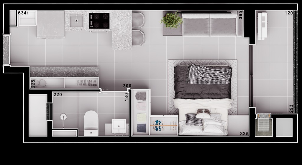 Studio à venda no Novo Mundo: 24471907_4.jpg