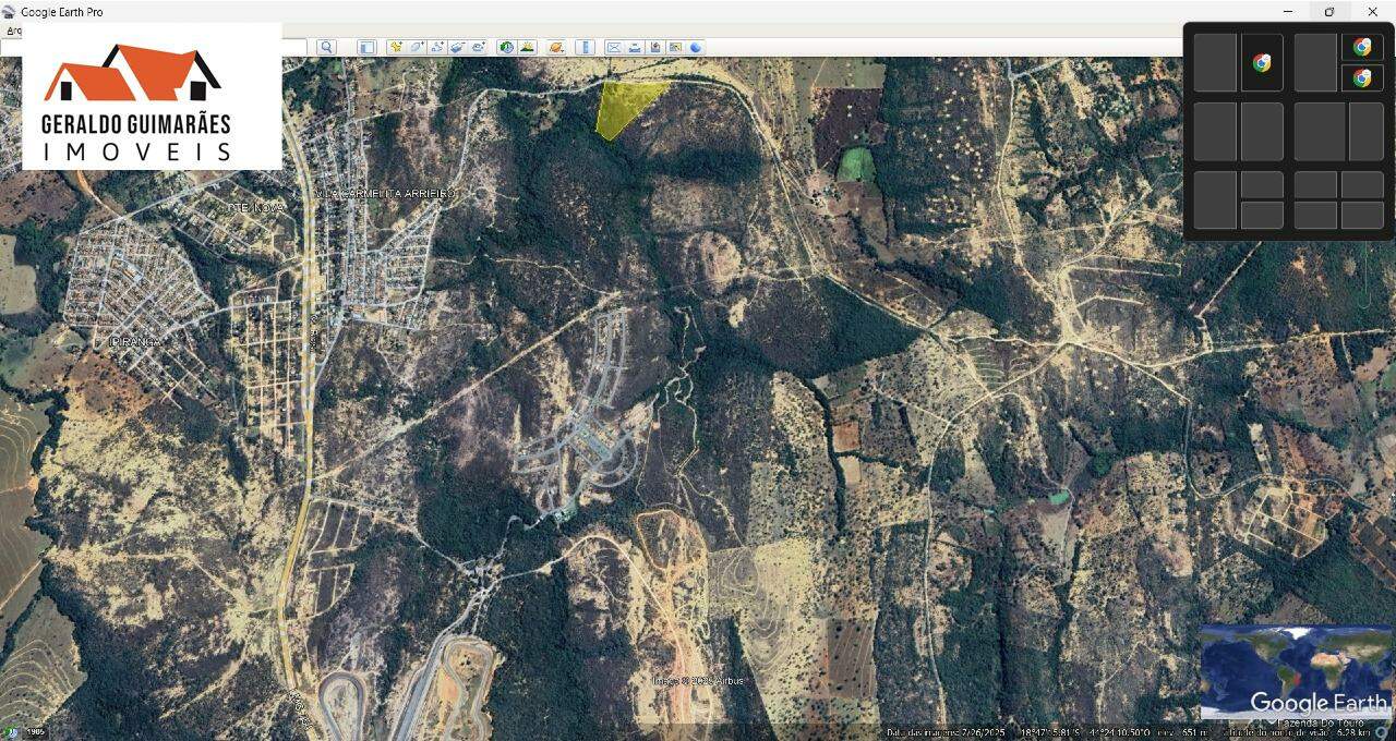 TERRENO para aluguelPONTE NOVACurveloMG: 