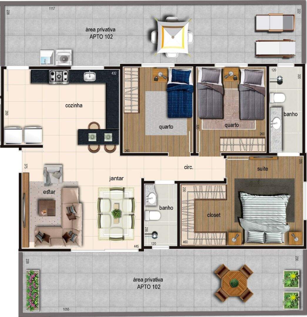 Apartamento à venda no Planalto: 
