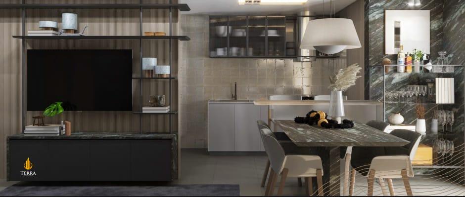 Essência Residence Apartamento com 3 quartos, Fazendinha: 