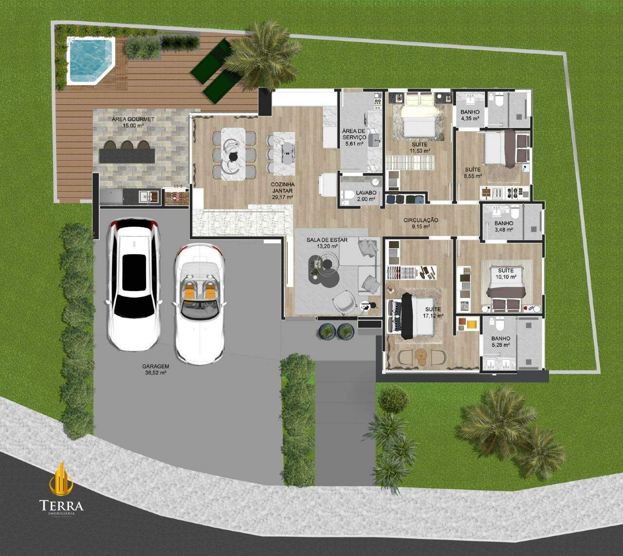 Parque do Lago Casa em Condomínio com 4 quartos, CENTRO: