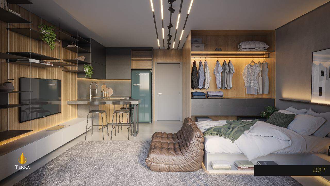 Hub 45 Loft com 1 quarto, Centro: 