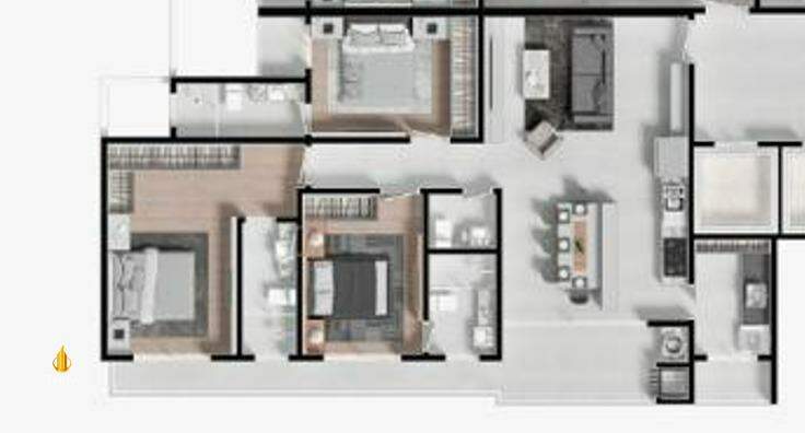 La Plage Apartamento com 3 quartos, Cabeçudas: 