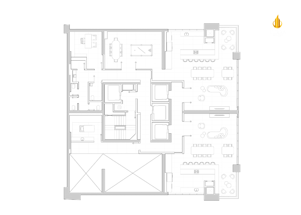 Tonino Lamborghini Residences Apartamento com 4 quartos, Centro: 
