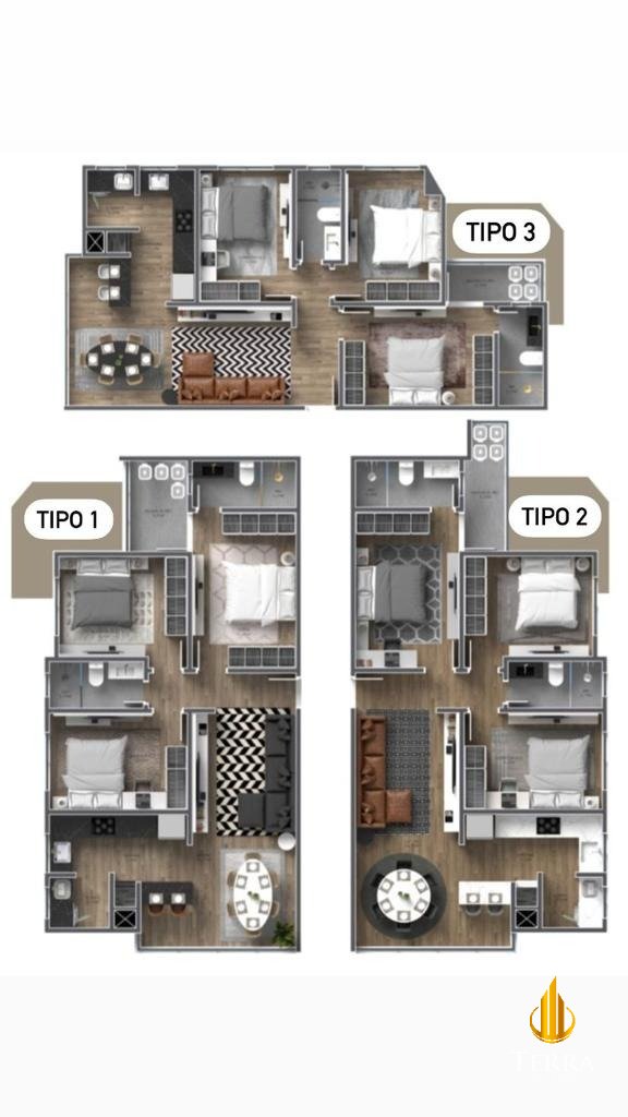 Mar-a-Lago Apartamento com 3 quartos, São João: