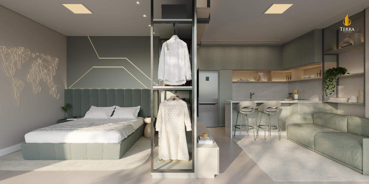 Pulse Apartamento com 1 quarto, Centro: 