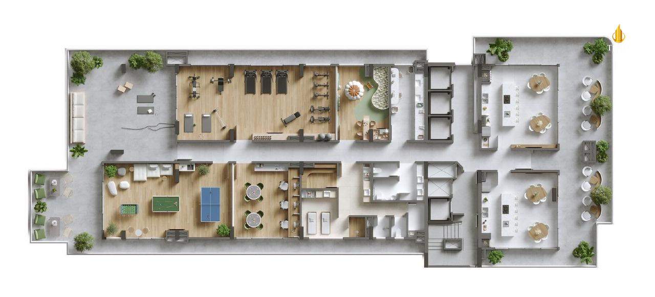 Brava Living Apartamento com 2 quartos, Praia Brava: 