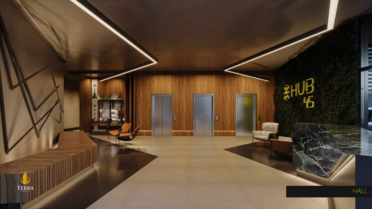 Hub 45 Apartamento com 1 quarto, Centro: 