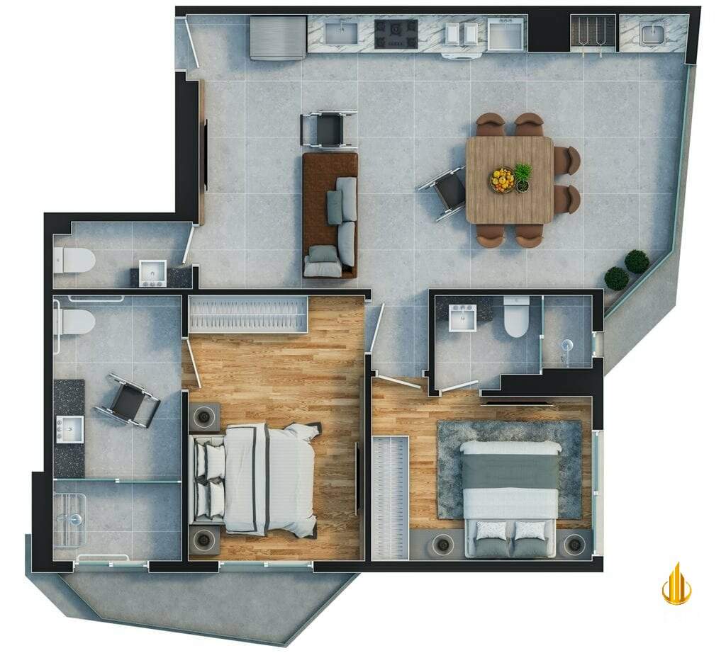 Atmos Sky Apartamento com 2 quartos, Vila Operária: Planta deste imóvel