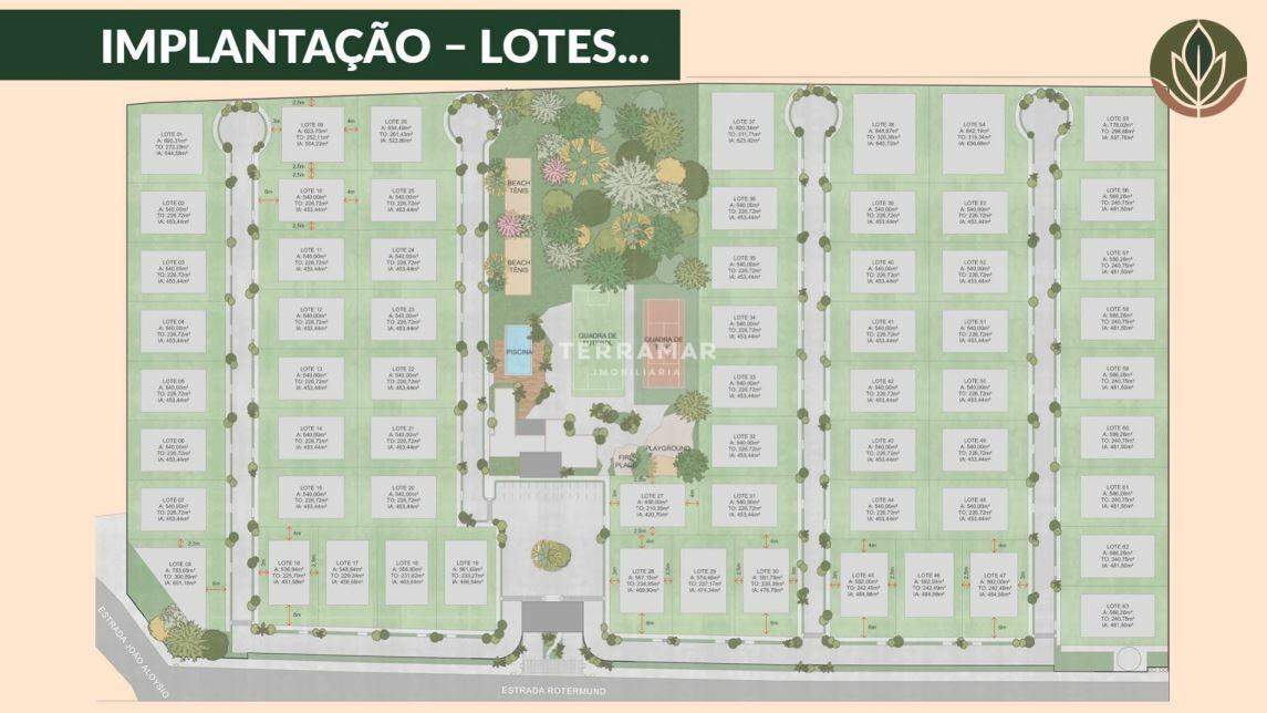 Lote em condomínio à venda no Lomba Grande: