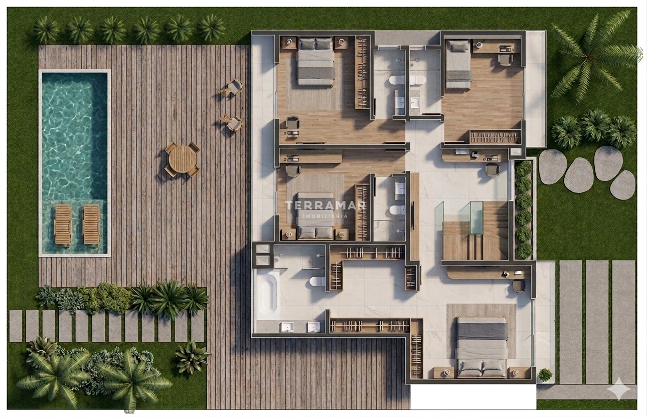 Casa em condomínio à venda no Encosta do Sol: 