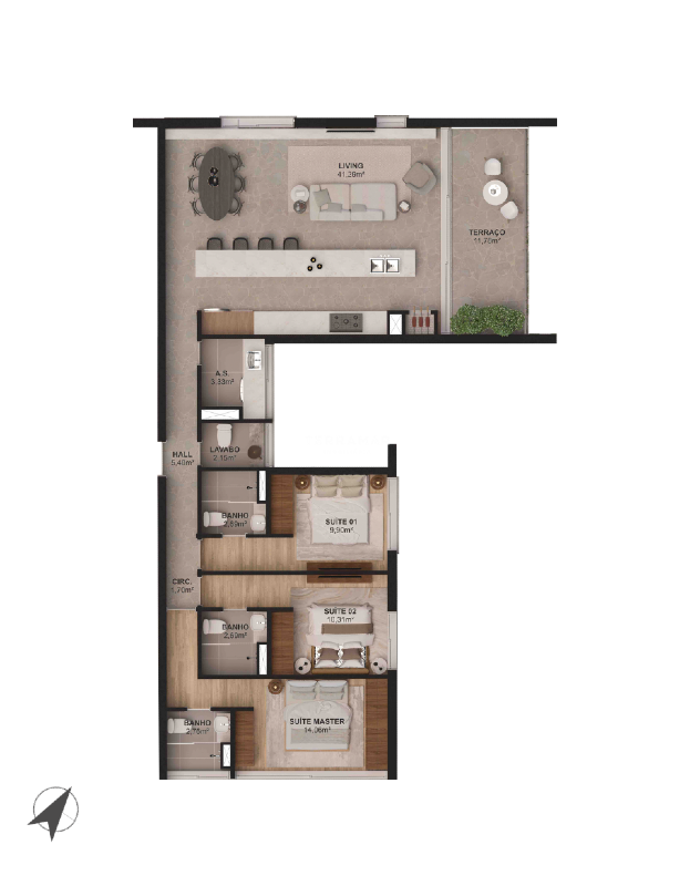 Apartamento à venda no Bavária: 