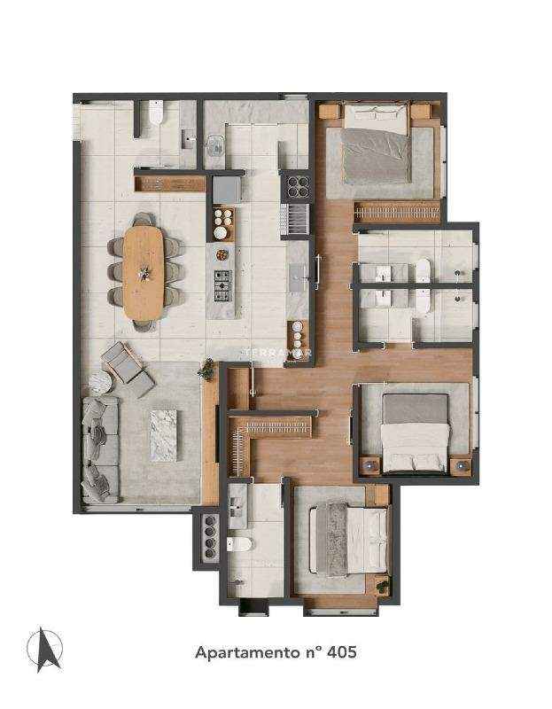 Apartamento à venda no Centro:
