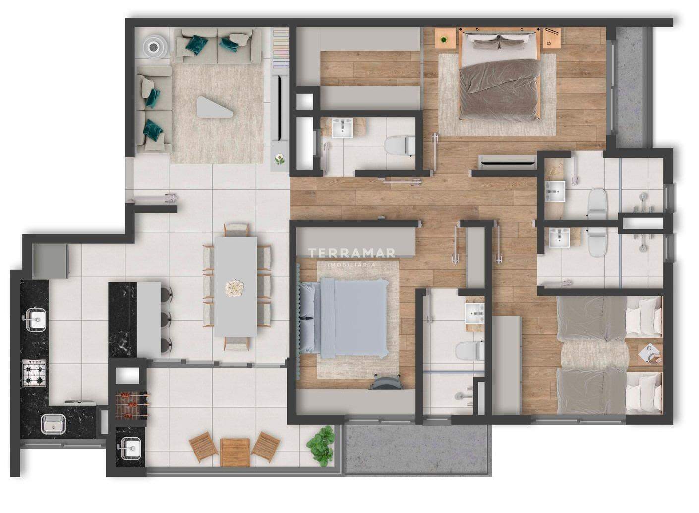 Apartamento à venda no Vila Rosa: 