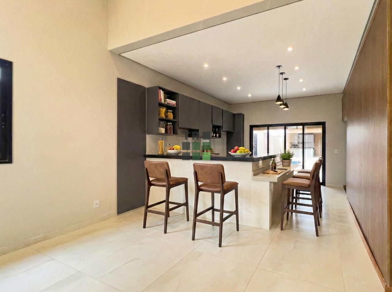 Casa em condomínio 3 quartos 3 suítes à venda Residencial Villa de León no Portal das Araras, em Três Lagoas: Cozinha Gourmet