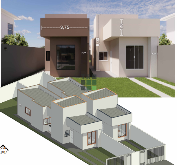 Casa 3 quartos 1 suíte à venda no Santa Luzia, em Três Lagoas: 