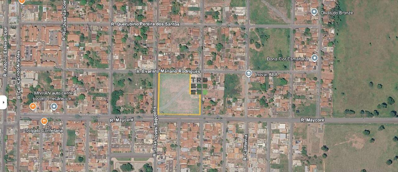 Área (Grandes terrenos) para aluguel no Jardim Paranapunga, em Três Lagoas: 