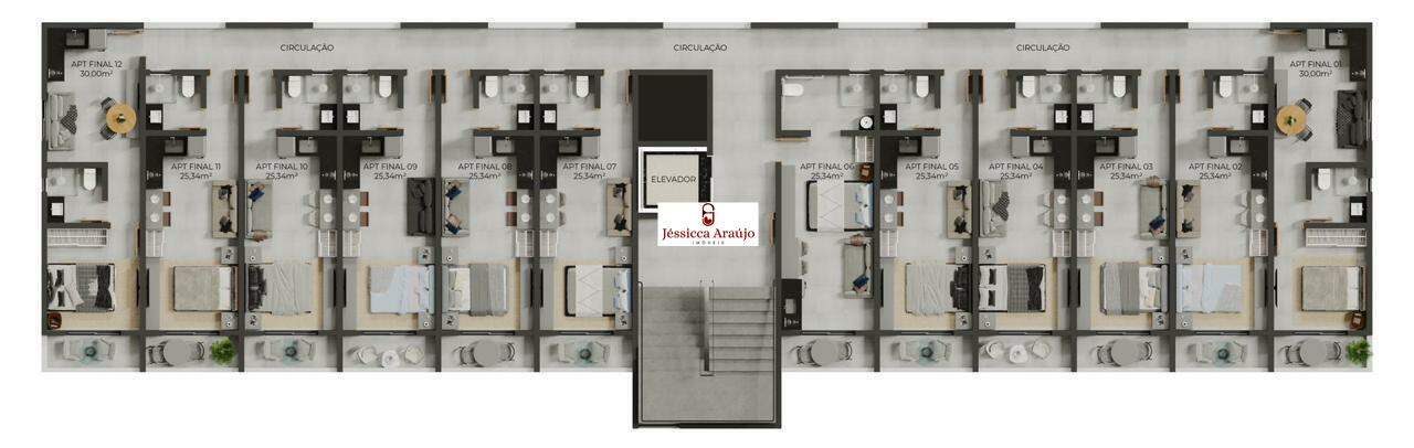 Flat à venda no Intermares: 