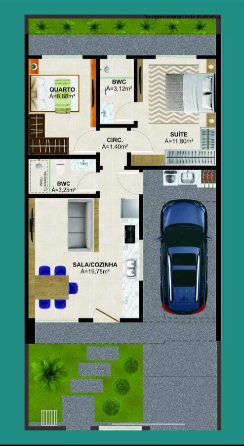 Casa à venda no Forquilhas: 