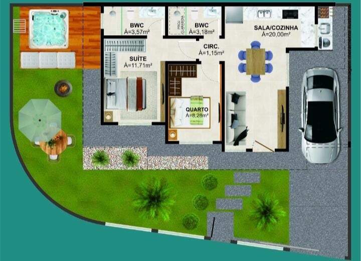 Casa à venda no Forquilhas: 