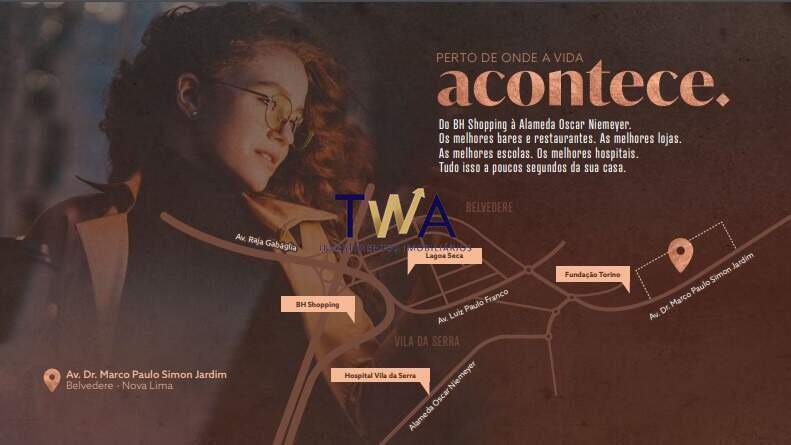 Apartamento, Alto Belvedere, Vila da Serra, à venda, TWA Investimentos. : 