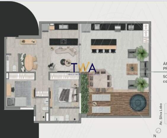 Apartamento, Garden Silva Lobo, Nova Granada, à venda, TWA Investimentos. : 