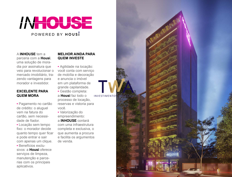Flat, In-House, Lourdes, à venda, TWA Investimentos. : 